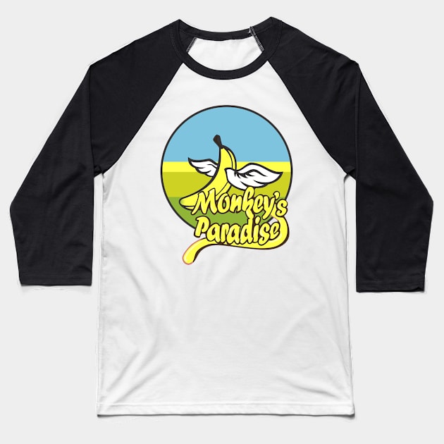 Monkey's Paradise Baseball T-Shirt by MBK